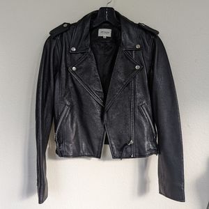 Sezane leather jacket